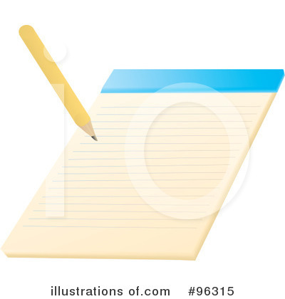 Notepad Clipart #96315 by Rasmussen Images