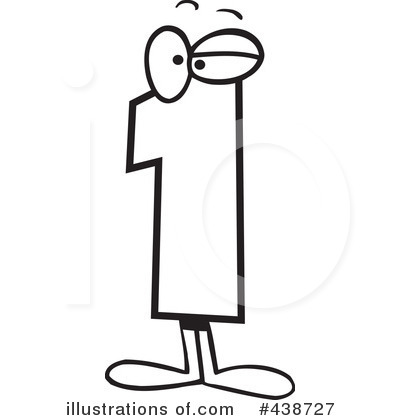 Royalty-Free (RF) Number 1 Clipart Illustration by toonaday - Stock Sample #438727