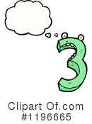 Number 3 Clipart #1196665 by lineartestpilot