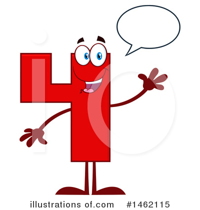 Royalty-Free (RF) Number 4 Clipart Illustration by Hit Toon - Stock Sample #1462115