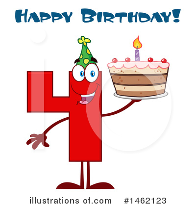 Number 4 Clipart #1462123 by Hit Toon