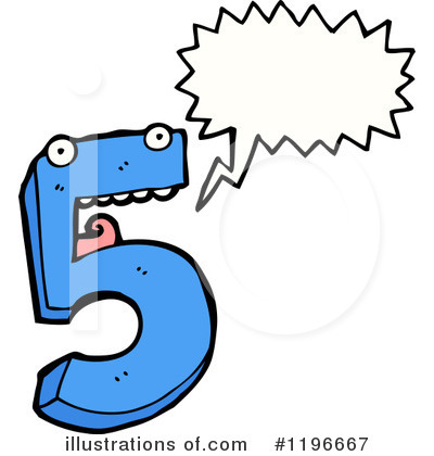 Number 5 Clipart #1196667 by lineartestpilot
