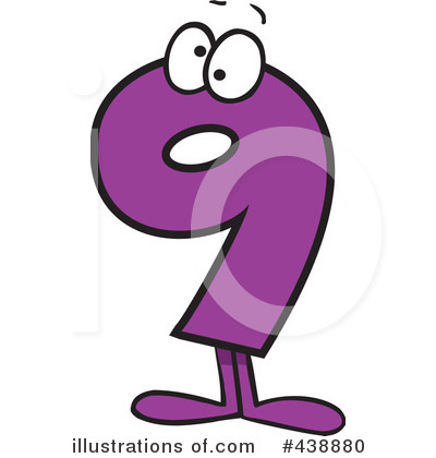 Number 9 Clipart #438880 - Illustration by toonaday