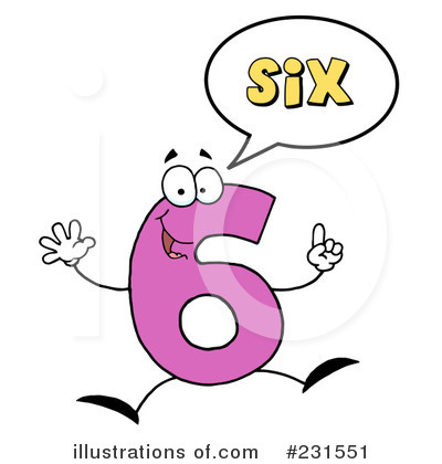 Six Clipart #231551 by Hit Toon