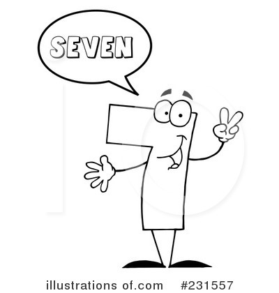 Seven Clipart #231557 by Hit Toon