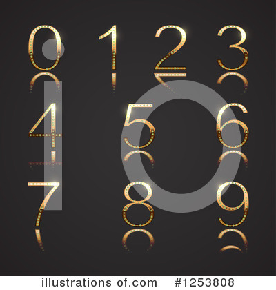 Royalty-Free (RF) Number Clipart Illustration by vectorace - Stock Sample #1253808
