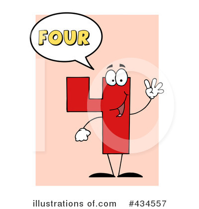 Number Four Clipart #434557 by Hit Toon