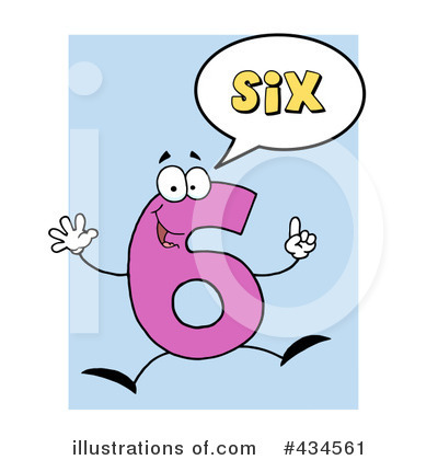 Six Clipart #434561 by Hit Toon
