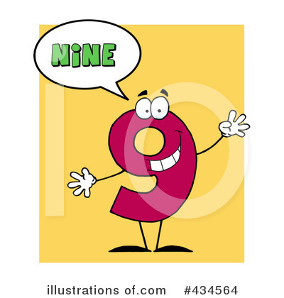 Royalty-Free (RF) Number Clipart Illustration by Hit Toon - Stock Sample #434564