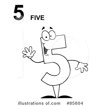 Five Clipart #85604 by Hit Toon