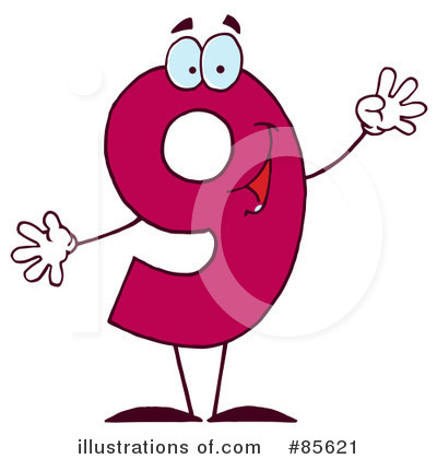 Royalty-Free (RF) Number Clipart Illustration by Hit Toon - Stock Sample #85621