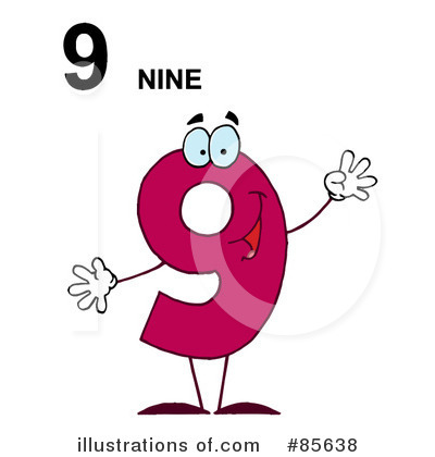 Nine Clipart #85638 by Hit Toon