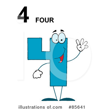Number Four Clipart #85641 by Hit Toon