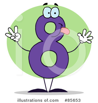 Royalty-Free (RF) Number Clipart Illustration by Hit Toon - Stock Sample #85653