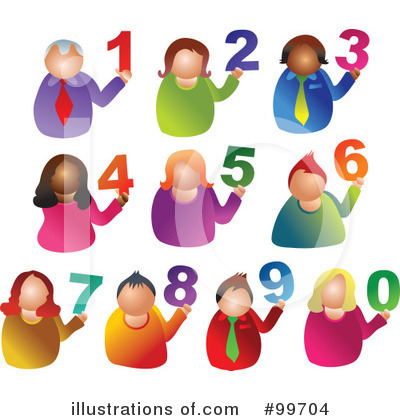 Royalty-Free (RF) Number Clipart Illustration by Prawny - Stock Sample #99704