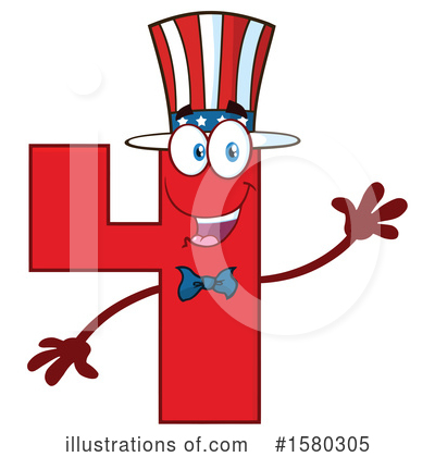Number 4 Clipart #1580305 by Hit Toon