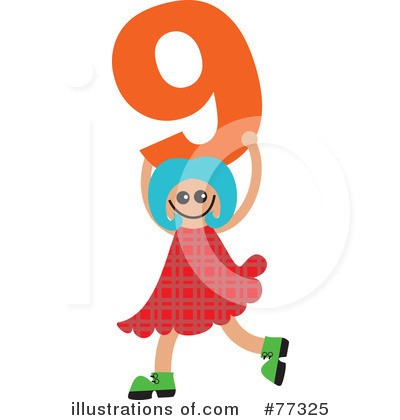 Royalty-Free (RF) Number Kids Clipart Illustration by Prawny - Stock Sample #77325