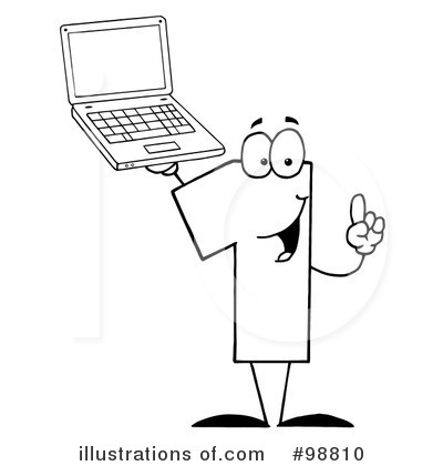 Laptop Clipart #98810 by Hit Toon