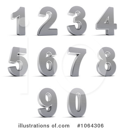 Royalty-Free (RF) Numbers Clipart Illustration by stockillustrations - Stock Sample #1064306