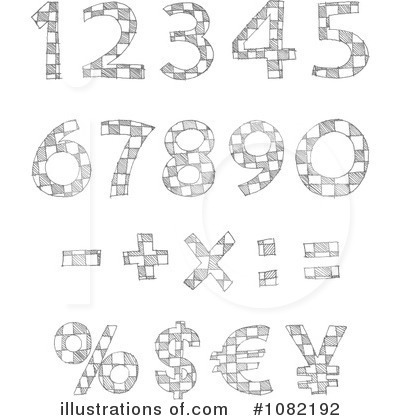 Royalty-Free (RF) Numbers Clipart Illustration by yayayoyo - Stock Sample #1082192