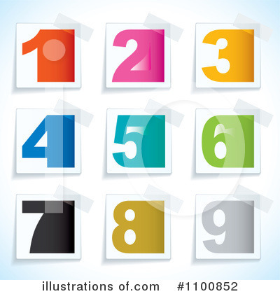 Royalty-Free (RF) Numbers Clipart Illustration by michaeltravers - Stock Sample #1100852