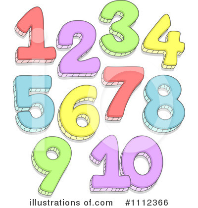 Royalty-Free (RF) Numbers Clipart Illustration by BNP Design Studio - Stock Sample #1112366