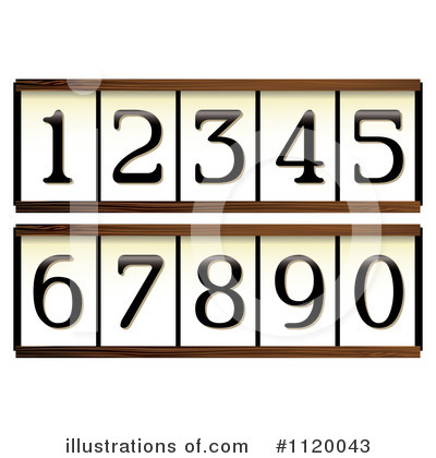 Royalty-Free (RF) Numbers Clipart Illustration by michaeltravers - Stock Sample #1120043