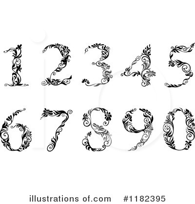 Number 0 Clipart #1182395 by Vector Tradition SM