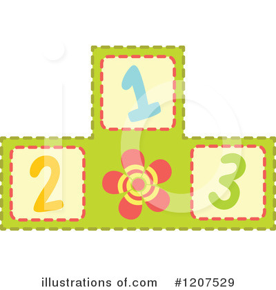 Royalty-Free (RF) Numbers Clipart Illustration by Cherie Reve - Stock Sample #1207529