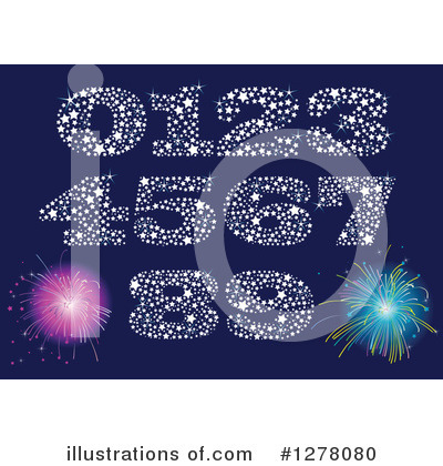 Royalty-Free (RF) Numbers Clipart Illustration by Pushkin - Stock Sample #1278080
