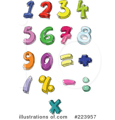 Royalty-Free (RF) Numbers Clipart Illustration by yayayoyo - Stock Sample #223957