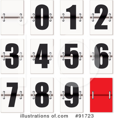 Royalty-Free (RF) Numbers Clipart Illustration by michaeltravers - Stock Sample #91723