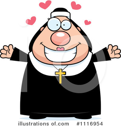 Royalty-Free (RF) Nun Clipart Illustration by Cory Thoman - Stock Sample #1116954