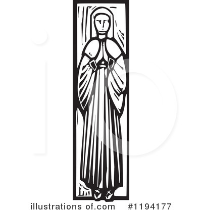 Royalty-Free (RF) Nun Clipart Illustration by xunantunich - Stock Sample #1194177