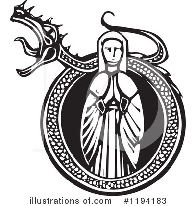 Royalty-Free (RF) Nun Clipart Illustration by xunantunich - Stock Sample #1194183