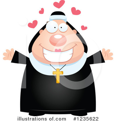 Nun Clipart #1235622 by Cory Thoman