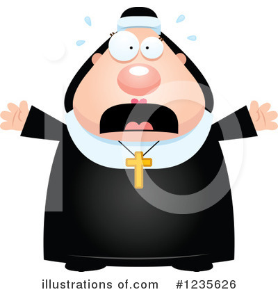 Nun Clipart #1235626 by Cory Thoman