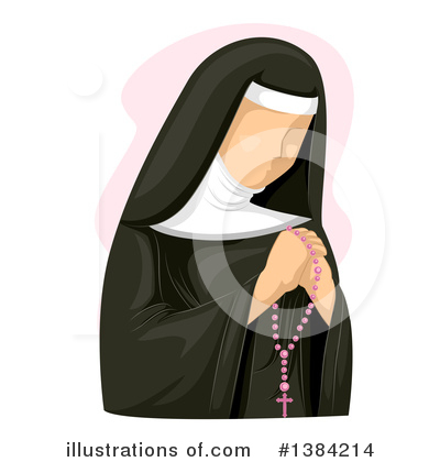 Nun Clipart #1384214 by BNP Design Studio