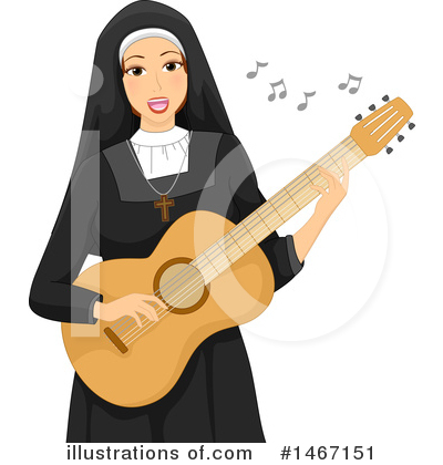 Royalty-Free (RF) Nun Clipart Illustration by BNP Design Studio - Stock Sample #1467151