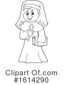Nun Clipart #1614290 by visekart