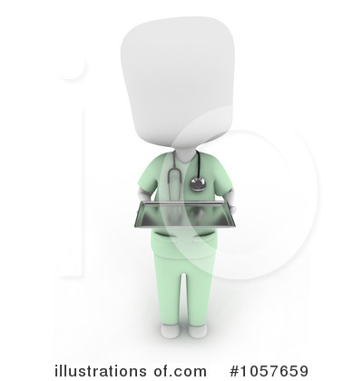 Royalty-Free (RF) Nurse Clipart Illustration by BNP Design Studio - Stock Sample #1057659