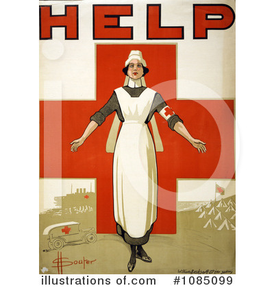 Royalty-Free (RF) Nurse Clipart Illustration by JVPD - Stock Sample #1085099