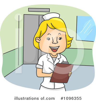 Royalty-Free (RF) Nurse Clipart Illustration by BNP Design Studio - Stock Sample #1096355