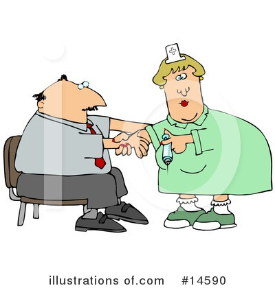 Royalty-Free (RF) Nurse Clipart Illustration by djart - Stock Sample #14590