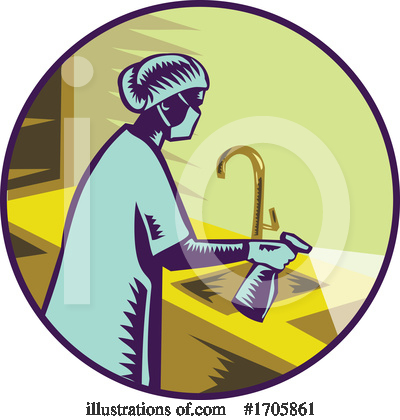 Royalty-Free (RF) Nurse Clipart Illustration by patrimonio - Stock Sample #1705861