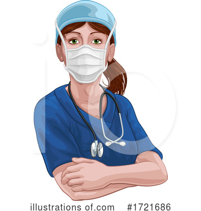 Royalty-Free (RF) Nurse Clipart Illustration by AtStockIllustration - Stock Sample #1721686