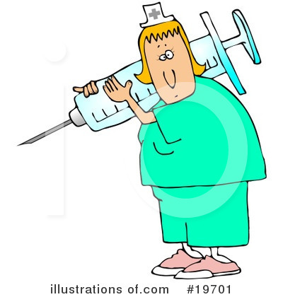 Royalty-Free (RF) Nurse Clipart Illustration by djart - Stock Sample #19701