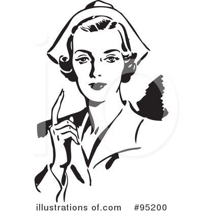 Royalty-Free (RF) Nurse Clipart Illustration by BestVector - Stock Sample #95200