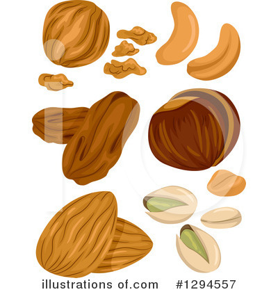 Nuts Clipart #1294557 by BNP Design Studio