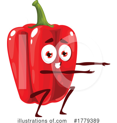Red Bell Pepper Clipart #1779389 by Vector Tradition SM